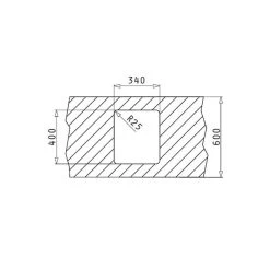 Pyramis Unterbaubecken LUME (34X40) UB Edelstahl -Machen Sie es mit der Küchenspüle. pyramis unterbaubecken lume 34x40 ub edelstahl4
