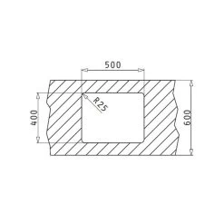 Pyramis Unterbaubecken LUME (50X40) UB Edelstahl -Machen Sie es mit der Küchenspüle. pyramis unterbaubecken lume 50x40 ub edelstahl4