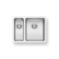 Pyramis Unterbaubecken Lydia (60x46) 1 1/2 B Edelstahl Poliert