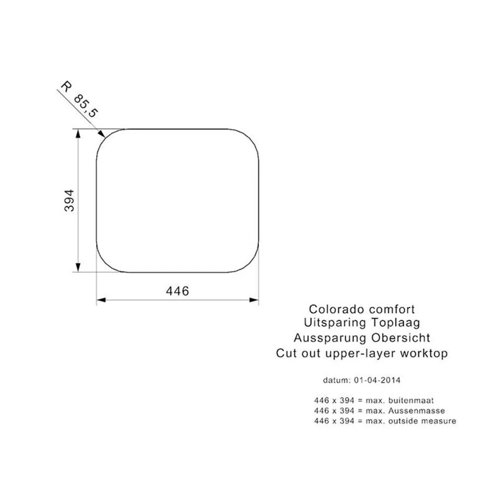 Reginox Clean & Care Einbaubecken Colorado KG-CC Edelstahl (304) Ohne Überlauf 5 Reginox Clean & Care Einbaubecken Colorado KG-CC Edelstahl (304) Ohne Überlauf – Bild 3