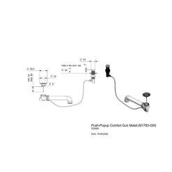 Reginox Druckknopfexzenter Set M1783 Gun Metal Silver Nur Geeignet Für New York Gun Metal Silver - Comfort -Machen Sie es mit der Küchenspüle. reginox druckknopfexzenter set m1783 gun metal silver nur geeignet fuer new york gun metal silver comfort3