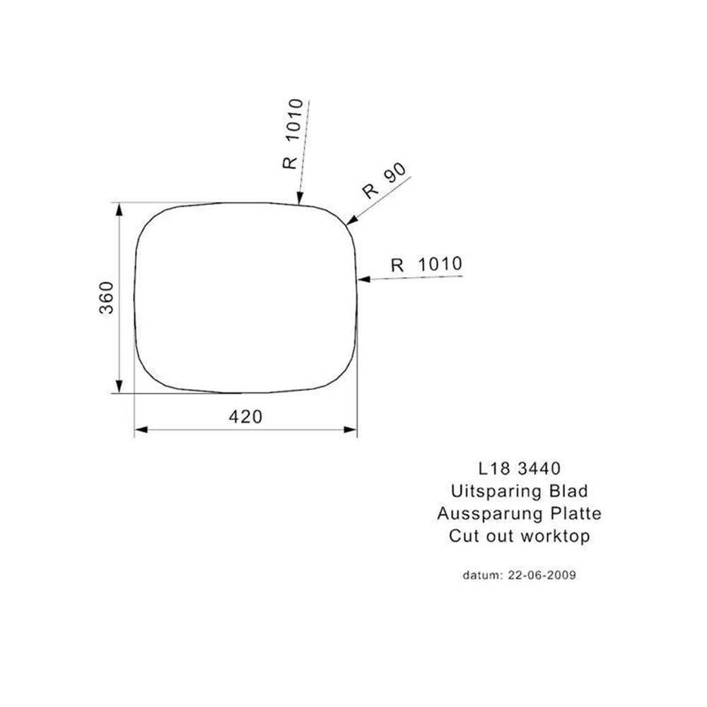 Reginox Einbaubecken L18 3440 OKG Edelstahl 5 Reginox Einbaubecken L18 3440 OKG Edelstahl – Bild 3