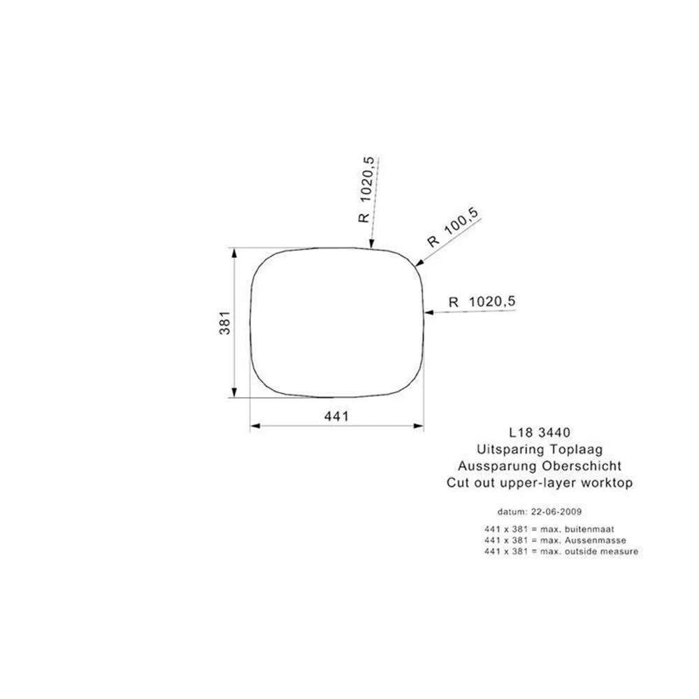 Reginox Einbaubecken L18 3440 OKG Edelstahl 6 Reginox Einbaubecken L18 3440 OKG Edelstahl – Bild 4