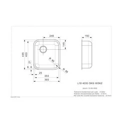 Reginox Einbaubecken L18 4035 OKG WOKZ -Machen Sie es mit der Küchenspüle. reginox einbaubecken l18 4035 okg wokz3