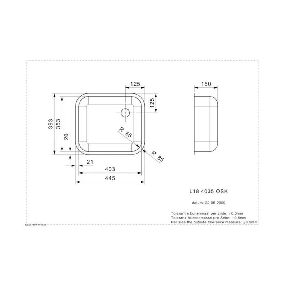 Reginox Einbaubecken L18 4035 OSK 4 Reginox Einbaubecken L18 4035 OSK – Bild 2