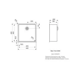 Reginox Einbaubecken New York 40X40 Edelstahl -Machen Sie es mit der Küchenspüle. reginox einbaubecken new york 40x40 edelstahl3
