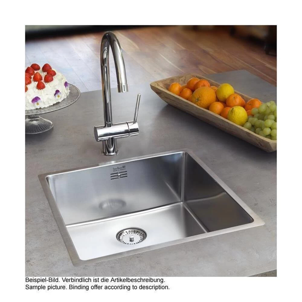 Reginox Einbaubecken New York 50X40 Edelstahl 4 Reginox Einbaubecken New York 50X40 Edelstahl – Bild 2
