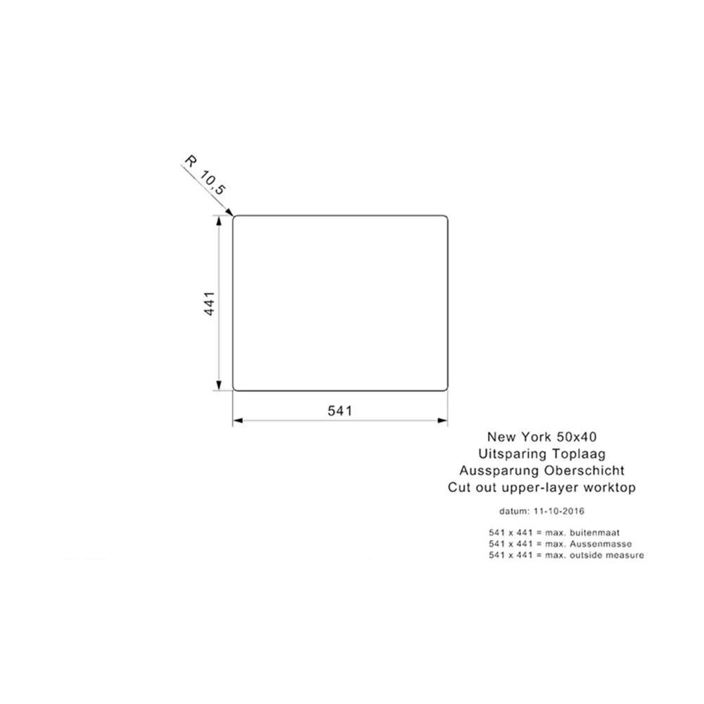 Reginox Einbaubecken New York 50X40 Edelstahl 7 Reginox Einbaubecken New York 50X40 Edelstahl – Bild 5