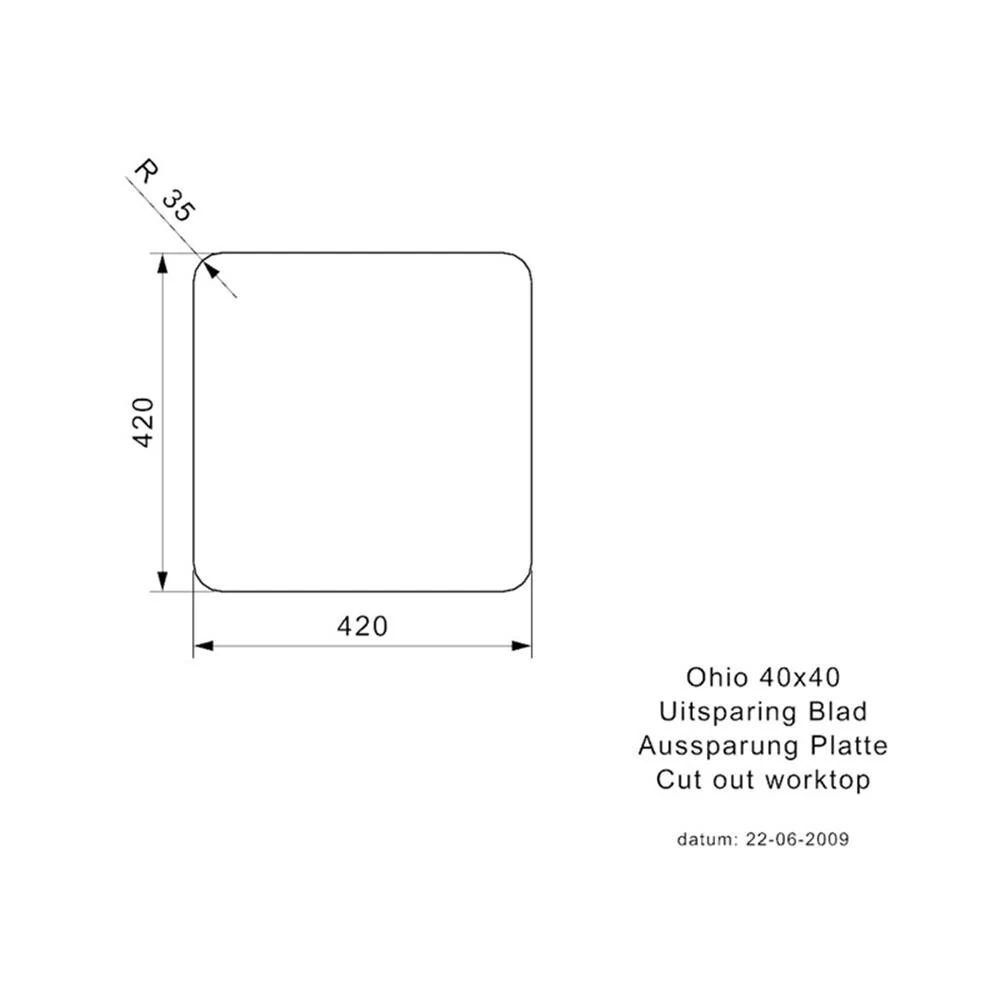 Reginox Einbaubecken Ohio 40 X 40 Edelstahl 6 Reginox Einbaubecken Ohio 40 X 40 Edelstahl – Bild 4