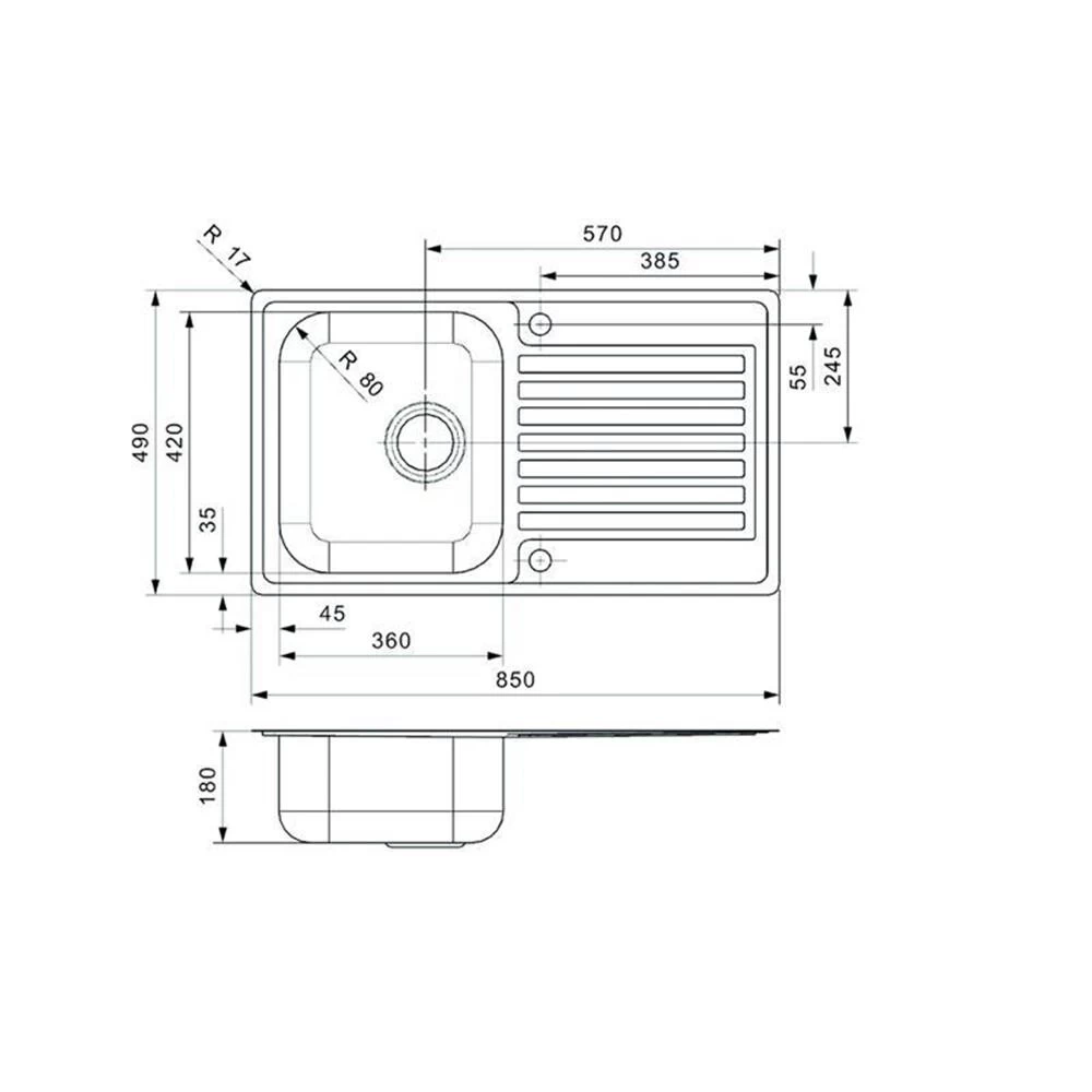 Reginox Einbauspüle Centurio L10 Edelstahl 4 Reginox Einbauspüle Centurio L10 Edelstahl – Bild 2