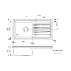 Reginox Einbauspüle Keramik Spüle Regi-Ceramic RL304CW Ceramic White -Machen Sie es mit der Küchenspüle. reginox einbauspuele keramik spuele regi ceramic rl304cw ceramic white3