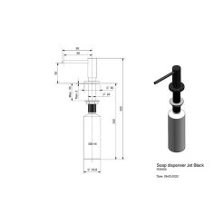 Reginox Seifenspender Jet Black -Machen Sie es mit der Küchenspüle. reginox seifenspender jet black3