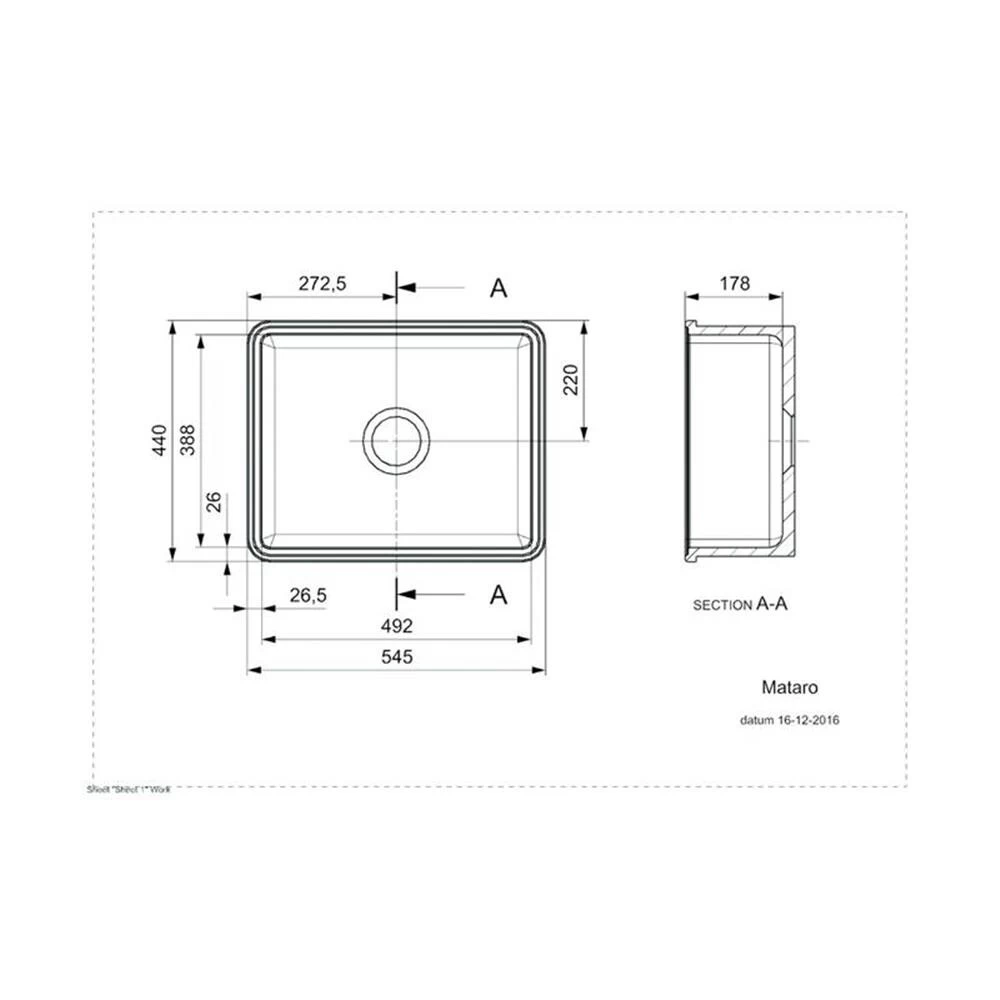 Reginox Unterbaubecken Mataro, Keramik, Weiß 4 Reginox Unterbaubecken Mataro, Keramik, Weiß – Bild 2