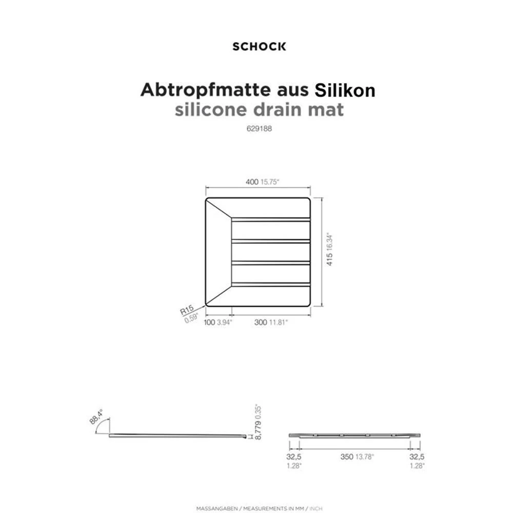 Schock Abtropfmatte Aus Silikon, Zum Anlegen An Spülbecken 5 Schock Abtropfmatte Aus Silikon, Zum Anlegen An Spülbecken – Bild 3