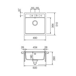 Schock Einbaubecken Cristadur Mono N-100 S FB Flächenbündig Einbaubar -Machen Sie es mit der Küchenspüle. schock einbaubecken cristadur mono n 100 s fb flaechenbuendig einbaubar3