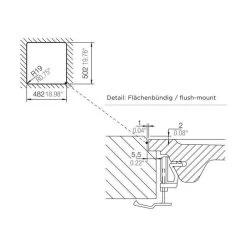 Schock Einbaubecken Cristadur Mono N-100 S FB Flächenbündig Einbaubar -Machen Sie es mit der Küchenspüle. schock einbaubecken cristadur mono n 100 s fb flaechenbuendig einbaubar4