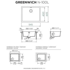 Schock Einbauspüle Cristadur Greenwich N-100 L FB Flächenbündig -Machen Sie es mit der Küchenspüle. schock einbauspuele cristadur greenwich n 100 l fb flaechenbuendig3