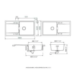 Schock Einbauspüle Cristadur Mono D-100 L FB Flächenbündig Einbaubar -Machen Sie es mit der Küchenspüle. schock einbauspuele cristadur mono d 100 l fb flaechenbuendig einbaubar3