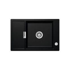 Schock Einbauspüle Cristadur Mono D-100 XS FB Flächenbündig Einbaubar Mit Holzschneidbrett