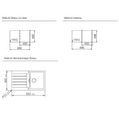 Schock Einbauspüle Cristadur Signus D-100 FB Flächenbündig Einbaubar -Machen Sie es mit der Küchenspüle. schock einbauspuele cristadur signus d 100 fb flaechenbuendig einbaubar4