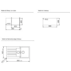 Schock Einbauspüle Cristadur Signus D-150 FB Flächenbündig Einbaubar -Machen Sie es mit der Küchenspüle. schock einbauspuele cristadur signus d 150 fb flaechenbuendig einbaubar4