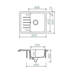 Schock Einbauspüle Cristadur Toledo D-100XS A -Machen Sie es mit der Küchenspüle. schock einbauspuele cristadur toledo d 100xs a3