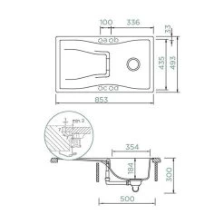 Schock Einbauspüle Cristadur Waterfall D-100 FB Flächenbündig Einbaubar 9 Schock Einbauspüle Cristadur Waterfall D-100 FB Flächenbündig Einbaubar -Machen Sie es mit der Küchenspüle. schock einbauspuele cristadur waterfall d 100 fb flaechenbuendig einbaubar3