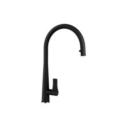 Schock Küchenarmatur Gota (ausziehbarer Auslauf) Schwarz | Hochdruck