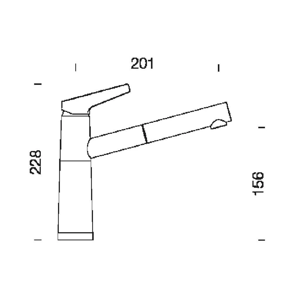 Schock Küchenarmatur SC-510 Chrom/Cristalite Ausziehbarer Auslauf Niederdruck 5 Schock Küchenarmatur SC-510 Chrom/Cristalite Ausziehbarer Auslauf Niederdruck – Bild 3