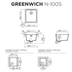Schock Unterbauspüle Cristadur Greenwich N-100 S U 8 Schock Unterbauspüle Cristadur Greenwich N-100 S U -Machen Sie es mit der Küchenspüle. schock unterbauspuele cristadur greenwich n 100 s u3