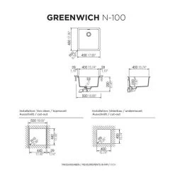 Schock Unterbauspüle Cristadur Greenwich N-100 U 8 Schock Unterbauspüle Cristadur Greenwich N-100 U -Machen Sie es mit der Küchenspüle. schock unterbauspuele cristadur greenwich n 100 u3