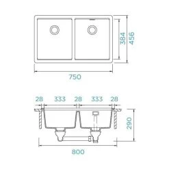 Schock Unterbauspüle Cristadur Greenwich N-200 U -Machen Sie es mit der Küchenspüle. schock unterbauspuele cristadur greenwich n 200 u3