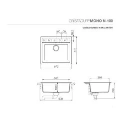 Schock Unterbauspüle Cristadur Mono N-100 U -Machen Sie es mit der Küchenspüle. schock unterbauspuele cristadur mono n 100 u3