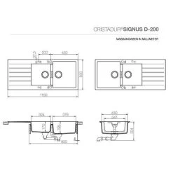 Schock Unterbauspüle Cristadur Signus D-200 U 9 Schock Unterbauspüle Cristadur Signus D-200 U -Machen Sie es mit der Küchenspüle. schock unterbauspuele cristadur signus d 200 u3