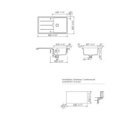 Schock Unterbauspüle Cristadur Tia D-100 U -Machen Sie es mit der Küchenspüle. schock unterbauspuele cristadur tia d 100 u3