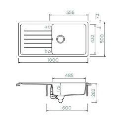 Schock Unterbauspüle Cristadur Toledo D-100 L U -Machen Sie es mit der Küchenspüle. schock unterbauspuele cristadur toledo d 100 l u3