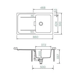 Schock Unterbauspüle Cristadur Wembley D-100 U -Machen Sie es mit der Küchenspüle. schock unterbauspuele cristadur wembley d 100 u3