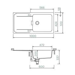 Schock Unterbauspüle Cristadur Wembley D-100L U -Machen Sie es mit der Küchenspüle. schock unterbauspuele cristadur wembley d 100l u3