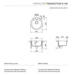 Schock Unterbauspüle Cristalite Manhattan R-100 U -Machen Sie es mit der Küchenspüle. schock unterbauspuele cristalite manhattan r 100 u3