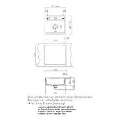 Systemceram Einbauspüle KeraDomo Bela 57 F Flächenbündig Einbaubar -Machen Sie es mit der Küchenspüle. systemceram einbauspuele keradomo bela 57 f flaechenbuendig einbaubar3