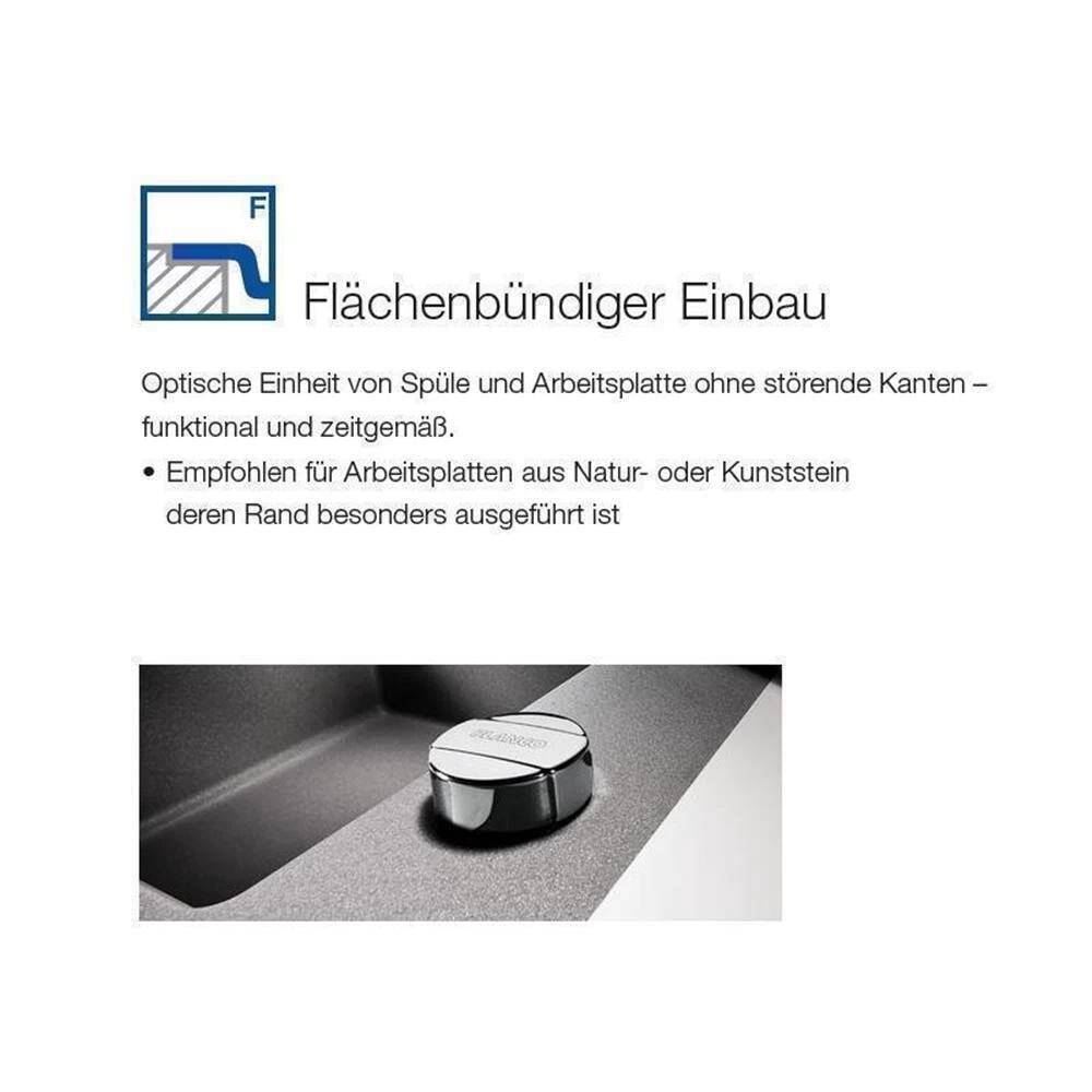 Systemceram Einbauspüle KeraDomo GENEA 100 F Flächenbündig Einbaubar 6 Systemceram Einbauspüle KeraDomo GENEA 100 F Flächenbündig Einbaubar – Bild 4