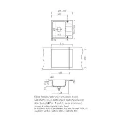 Systemceram Einbauspüle KeraDomo Genea 60 F Flächenbündig Einbaubar -Machen Sie es mit der Küchenspüle. systemceram einbauspuele keradomo genea 60 f flaechenbuendig einbaubar3