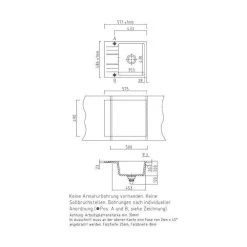 Systemceram Einbauspüle KeraDomo Genea 60 F Flächenbündig Einbaubar -Machen Sie es mit der Küchenspüle. systemceram einbauspuele keradomo genea 60 f flaechenbuendig einbaubar4