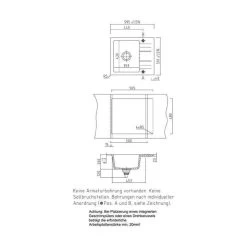 Systemceram Einbauspüle KeraDomo Genea 60 -Machen Sie es mit der Küchenspüle. systemceram einbauspuele keradomo genea 603