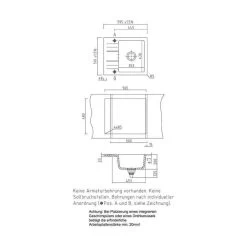 Systemceram Einbauspüle KeraDomo Genea 60 -Machen Sie es mit der Küchenspüle. systemceram einbauspuele keradomo genea 604