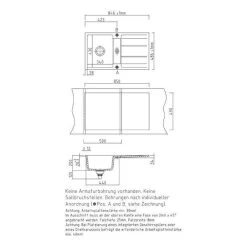 Systemceram Einbauspüle KeraDomo Genea 87 F Flächenbündig Einbaubar -Machen Sie es mit der Küchenspüle. systemceram einbauspuele keradomo genea 87 f flaechenbuendig einbaubar3