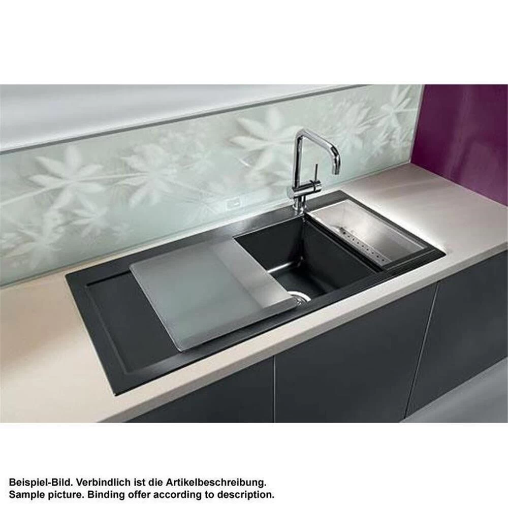 Systemceram Einbauspüle KeraDomo MERA 100 Becken Links 4 Systemceram Einbauspüle KeraDomo MERA 100 Becken Links – Bild 2