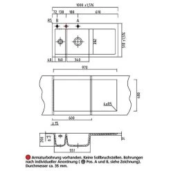 Systemceram Einbauspüle KeraDomo MERA 100 Becken Links 8 Systemceram Einbauspüle KeraDomo MERA 100 Becken Links -Machen Sie es mit der Küchenspüle. systemceram einbauspuele keradomo mera 100 becken links3