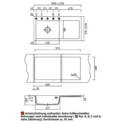 Systemceram Einbauspüle KeraDomo MERA 100 SL Becken Links -Machen Sie es mit der Küchenspüle. systemceram einbauspuele keradomo mera 100 sl becken links4