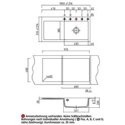 Systemceram Einbauspüle KeraDomo MERA 100 SL Becken Rechts -Machen Sie es mit der Küchenspüle. systemceram einbauspuele keradomo mera 100 sl becken rechts3